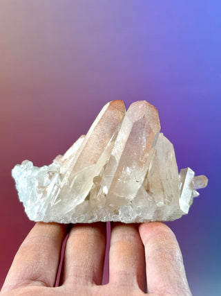 PINK HEMATOID QUARTZ CLUSTER - MADAGASCAR (9) The Crystal Avenues 