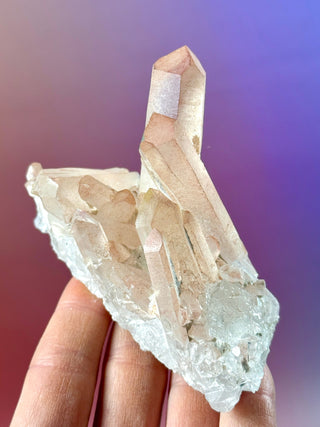 PINK HEMATOID QUARTZ CLUSTER - MADAGASCAR (9) The Crystal Avenues 