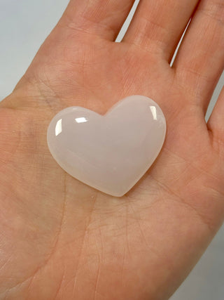 PINK MANGANO CALCITE HEART (1) tumble stone The Crystal Avenues 