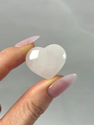 PINK MANGANO CALCITE HEART (1) tumble stone The Crystal Avenues 