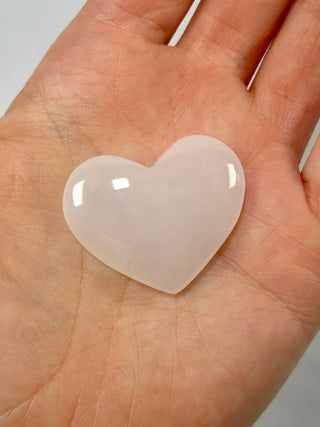 PINK MANGANO CALCITE HEART (1) tumble stone The Crystal Avenues 
