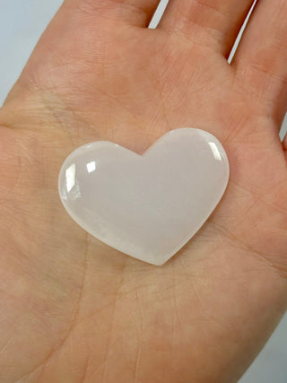 PINK MANGANO CALCITE HEART (2) tumble stone The Crystal Avenues 