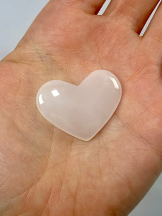 PINK MANGANO CALCITE HEART (4) tumble stone The Crystal Avenues 