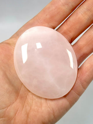 PINK MANGANO CALCITE PALM STONE (2) tumble stone The Crystal Avenues 