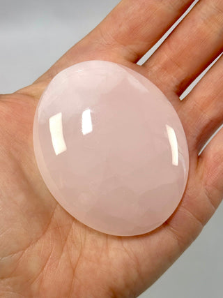 PINK MANGANO CALCITE PALM STONE (2) tumble stone The Crystal Avenues 