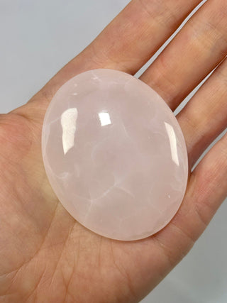 PINK MANGANO CALCITE PALM STONE (3) tumble stone The Crystal Avenues 