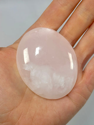 PINK MANGANO CALCITE PALM STONE (4) tumble stone The Crystal Avenues 