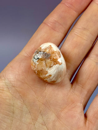 PINK SCOLECITE (5) Tumble Stone The Crystal Avenues 