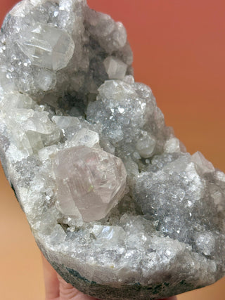 PINK STARSEER APOPHYLLITE CLUSTER (1) Cluster The Crystal Avenues 
