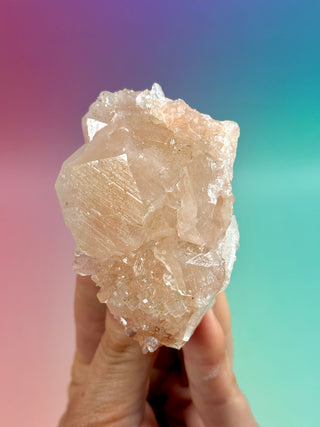 PINK STARSEER APOPHYLLITE CLUSTER (11) Cluster The Crystal Avenues 