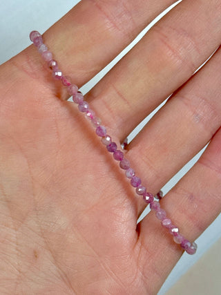 PINK TOURMALINE FACET STRETCH BRACELET Bracelet The Crystal Avenues 