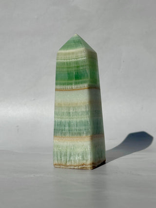 PISTACHIO CALCITE TOWER (1) Palmstone The Crystal Avenues 