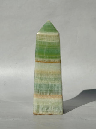PISTACHIO CALCITE TOWER (1) Palmstone The Crystal Avenues 