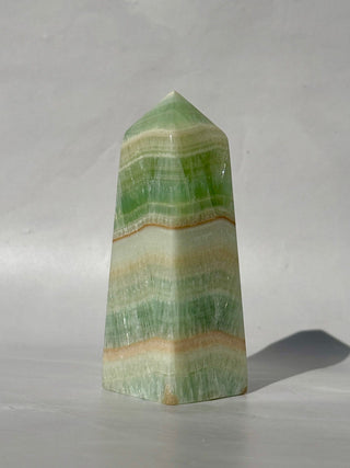 PISTACHIO CALCITE TOWER (2) Palmstone The Crystal Avenues 