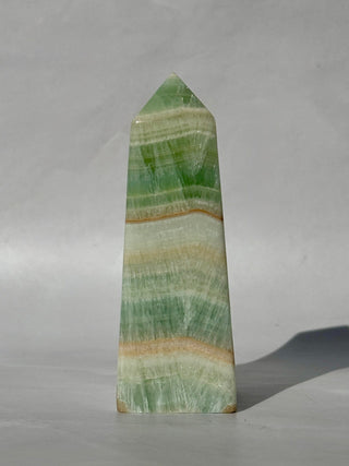 PISTACHIO CALCITE TOWER (2) Palmstone The Crystal Avenues 