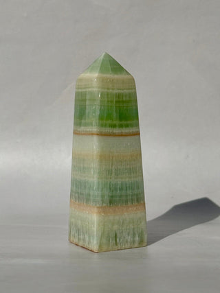 PISTACHIO CALCITE TOWER (3) Palmstone The Crystal Avenues 