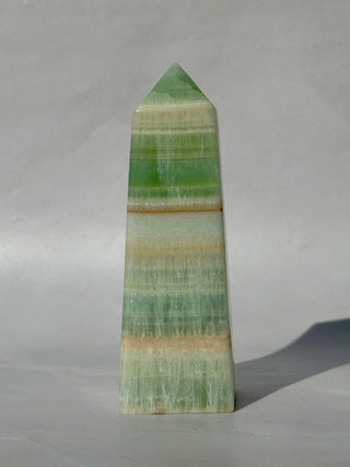 PISTACHIO CALCITE TOWER (3) Palmstone The Crystal Avenues 