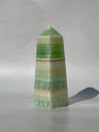 PISTACHIO CALCITE TOWER (4) Palmstone The Crystal Avenues 