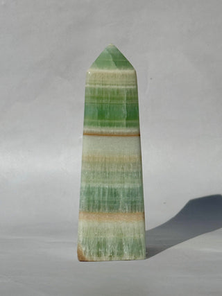 PISTACHIO CALCITE TOWER (4) Palmstone The Crystal Avenues 