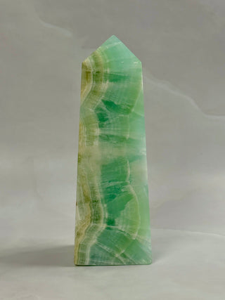 PISTACHIO CALCITE TOWER XL (1) Palmstone The Crystal Avenues 