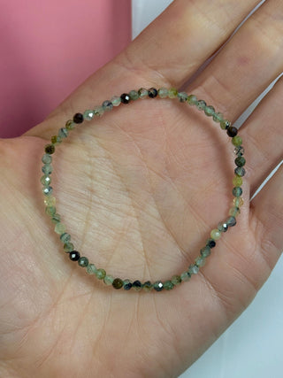 PREHNITE FACET STRETCH BRACELET Bracelet The Crystal Avenues 