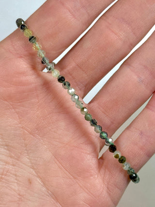 PREHNITE FACET STRETCH BRACELET Bracelet The Crystal Avenues 