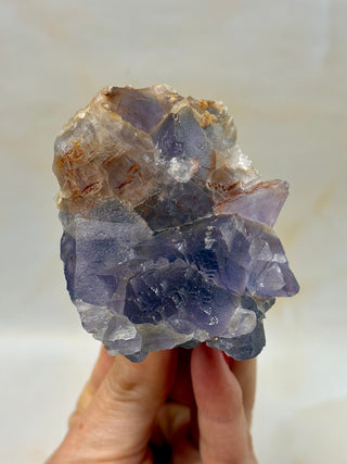 PURPLE FLUORITE CLUSTER W. CALCITE (15) Raw Crystal The Crystal Avenues 