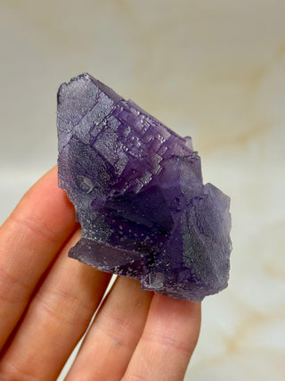 PURPLE FLUORITE CLUSTER W. CALCITE (19) Raw Crystal The Crystal Avenues 