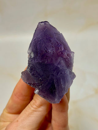 PURPLE FLUORITE CLUSTER W. CALCITE (19) Raw Crystal The Crystal Avenues 
