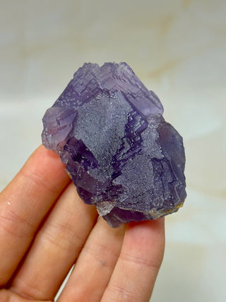 PURPLE FLUORITE CLUSTER W. CALCITE (21) Raw Crystal The Crystal Avenues 