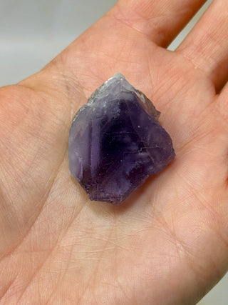 PURPLE FLUORITE CLUSTER W. CALCITE (30) Raw Crystal The Crystal Avenues 