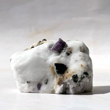 Load image into Gallery viewer, PURPLE SCAPOLITE W. DIOPSIDE ON CALCITE (13) The Crystal Avenues 
