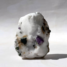 Load image into Gallery viewer, PURPLE SCAPOLITE W. DIOPSIDE ON CALCITE (13) The Crystal Avenues 
