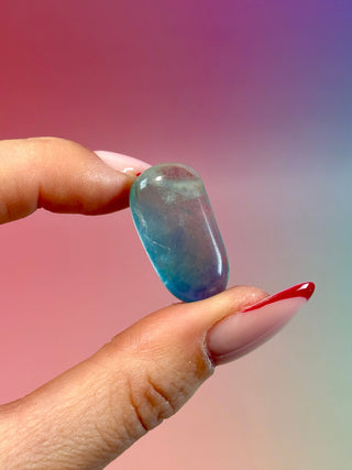 RAINBOW FLUORITE - EXCLUSIVE QUALITY (10) Tumble Stone The Crystal Avenues 