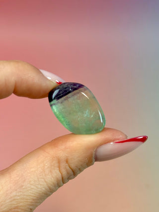 RAINBOW FLUORITE - EXCLUSIVE QUALITY (17) Tumble Stone The Crystal Avenues 