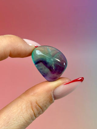 RAINBOW FLUORITE - EXCLUSIVE QUALITY (18) Tumble Stone The Crystal Avenues 
