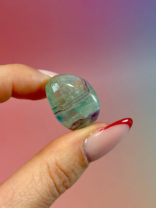 RAINBOW FLUORITE - EXCLUSIVE QUALITY (19) Tumble Stone The Crystal Avenues 