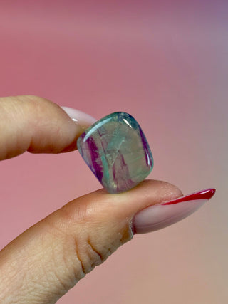 RAINBOW FLUORITE - EXCLUSIVE QUALITY (25) Tumble Stone The Crystal Avenues 