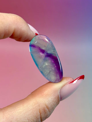RAINBOW FLUORITE - EXCLUSIVE QUALITY (3) Tumble Stone The Crystal Avenues 
