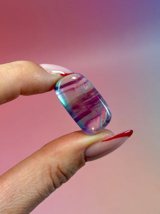 RAINBOW FLUORITE - EXCLUSIVE QUALITY (5) Tumble Stone The Crystal Avenues 