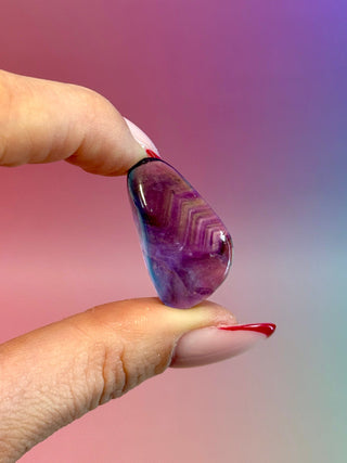 RAINBOW FLUORITE - EXCLUSIVE QUALITY (8) Tumble Stone The Crystal Avenues 