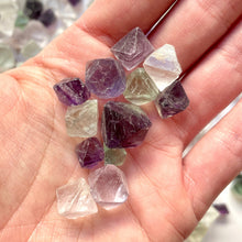 Load image into Gallery viewer, RAINBOW FLUORITE OCTAHEDRON The Crystal Avenues 

