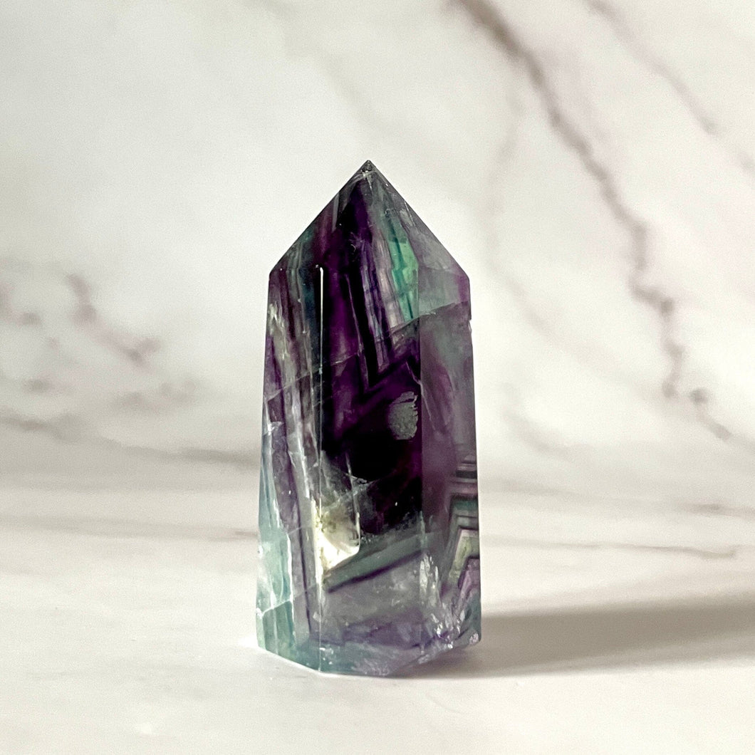 RAINBOW FLUORITE TOWER (27) The Crystal Avenues 