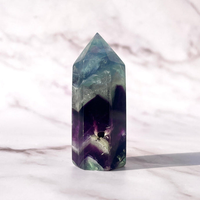 RAINBOW FLUORITE TOWER (E) The Crystal Avenues 