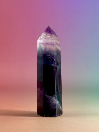 RAINBOW FLUORITE TOWER - EXCLUSIVE QUALITY (11) The Crystal Avenues 