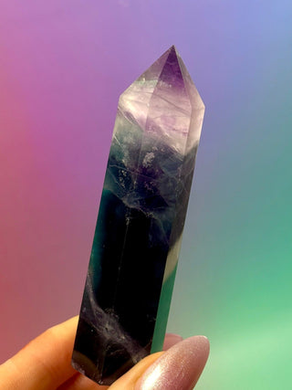 RAINBOW FLUORITE TOWER - EXCLUSIVE QUALITY (11) The Crystal Avenues 