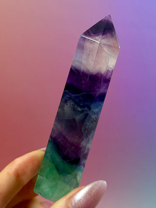 RAINBOW FLUORITE TOWER - EXCLUSIVE QUALITY (5) The Crystal Avenues 