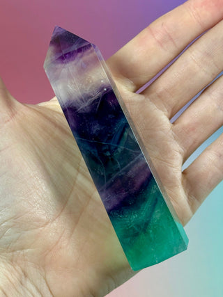 RAINBOW FLUORITE TOWER - EXCLUSIVE QUALITY (5) The Crystal Avenues 