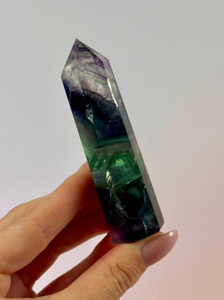 RAINBOW FLUORITE TOWER - EXCLUSIVE QUALITY (E) The Crystal Avenues 
