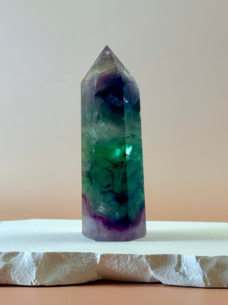 RAINBOW FLUORITE TOWER - EXCLUSIVE QUALITY (F) The Crystal Avenues 